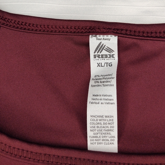 NWT RBX Active Burgundy Red Gym Tank Top Size Large - Picture 4 of 7